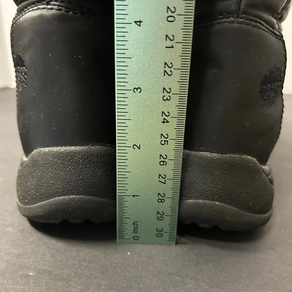 Totes Winter Boots Womens 8M Black Good Dual Zipper Quilted 024-8906
